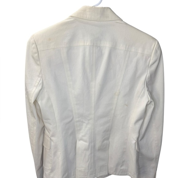 Burberry Off White Tie Close Blazer - Picture 13 of 15